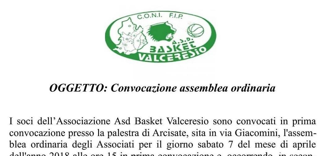 CONVOCAZIONE ASSEMBLEA ORDINARIA SOCI 7 APRILE