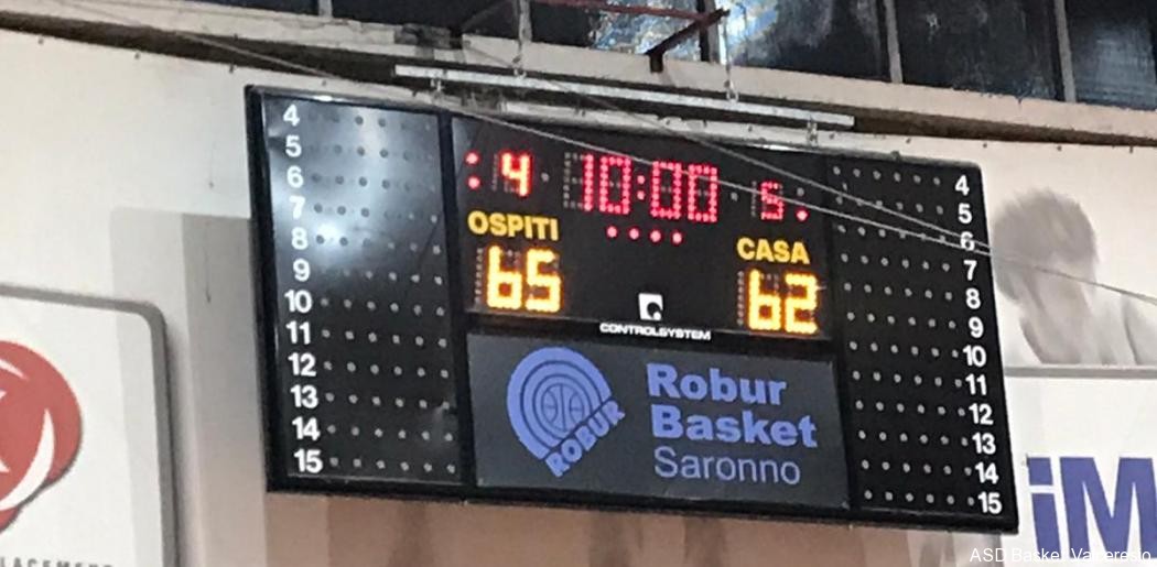 2° GIORNATA GOLD1 : ROBUR SARONNO VS U18 = 62-65